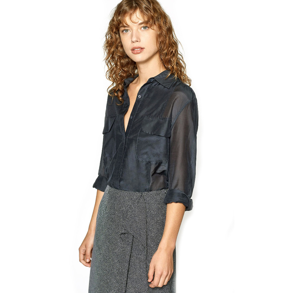 Equipment Tamsen Eclipse Cotton/Silk Blend Blouse - Picture 6 of 8